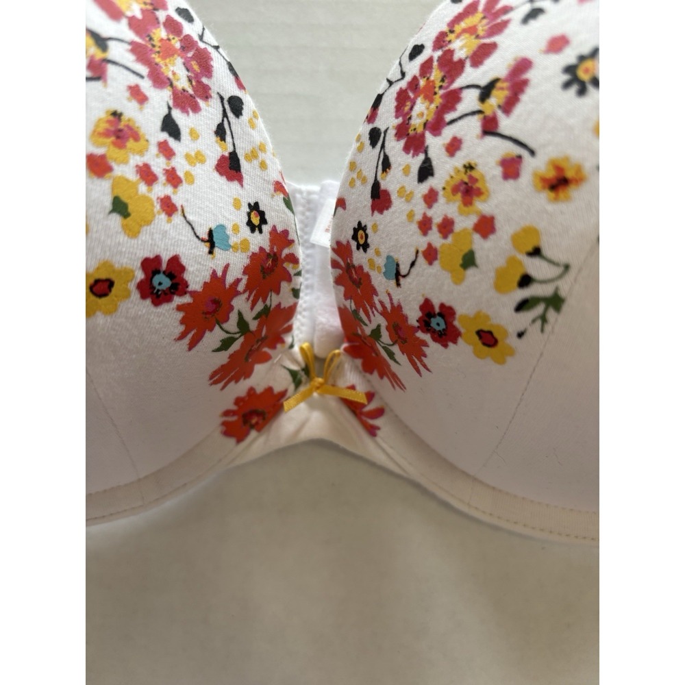 Lot of 3 Cacique Lane Bryant T-Shirt Bras 42C Nude White Floral Underwire - Picture 3 of 16